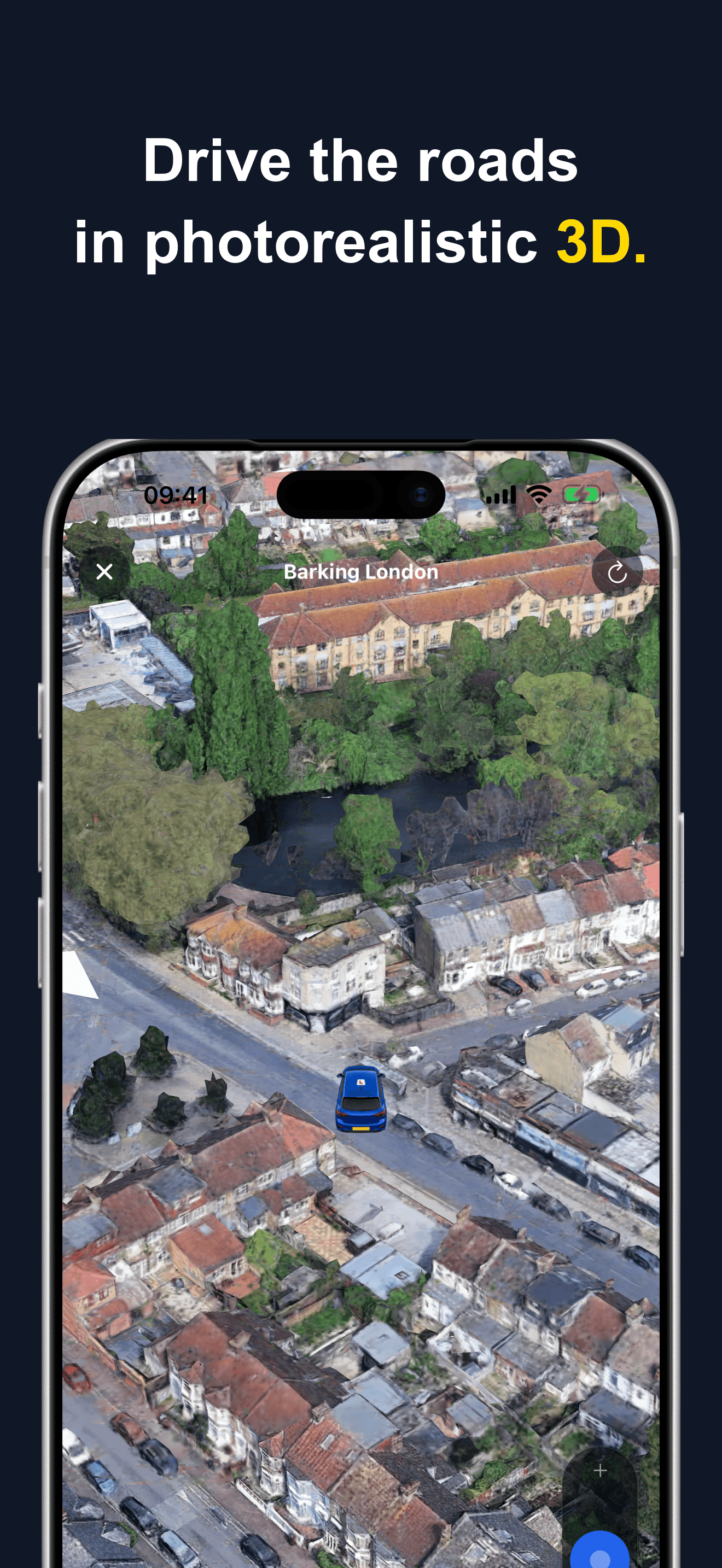 3D Drive view in Driving Test Route - PassPal