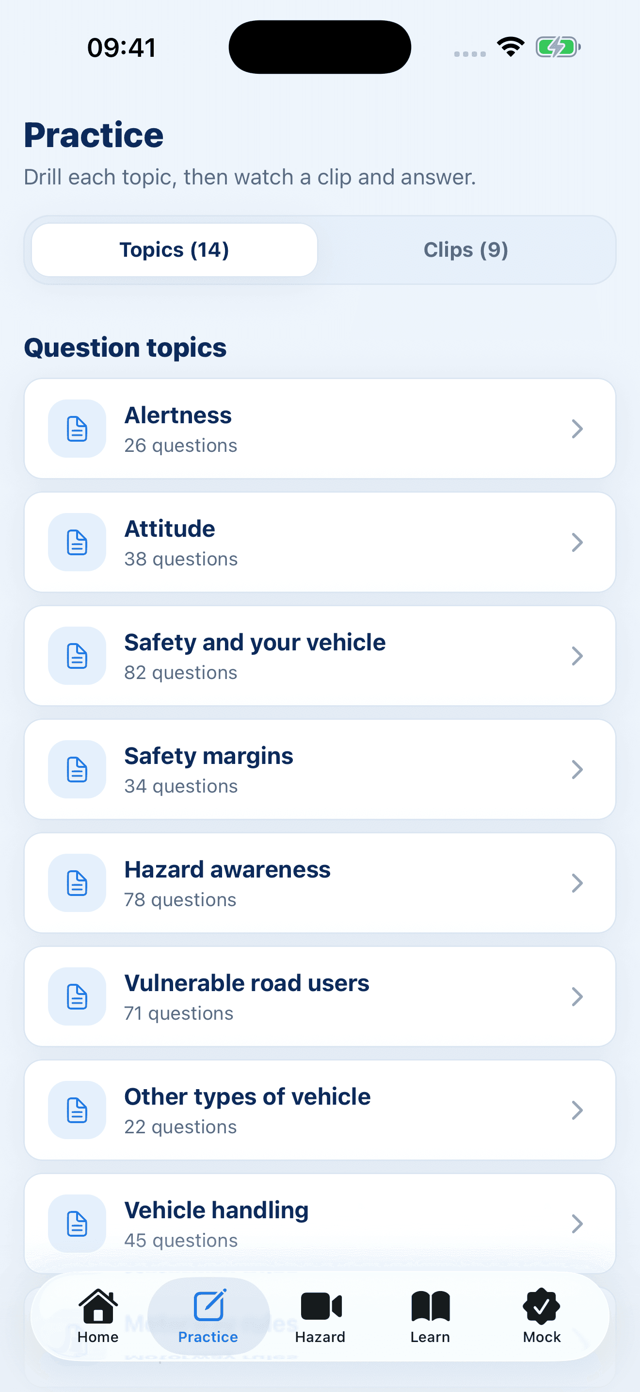 DVSA theory question practice